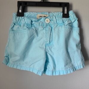Cherokee Sky Blue Polka Dot Shorts 100% Cotton Size 6/6x